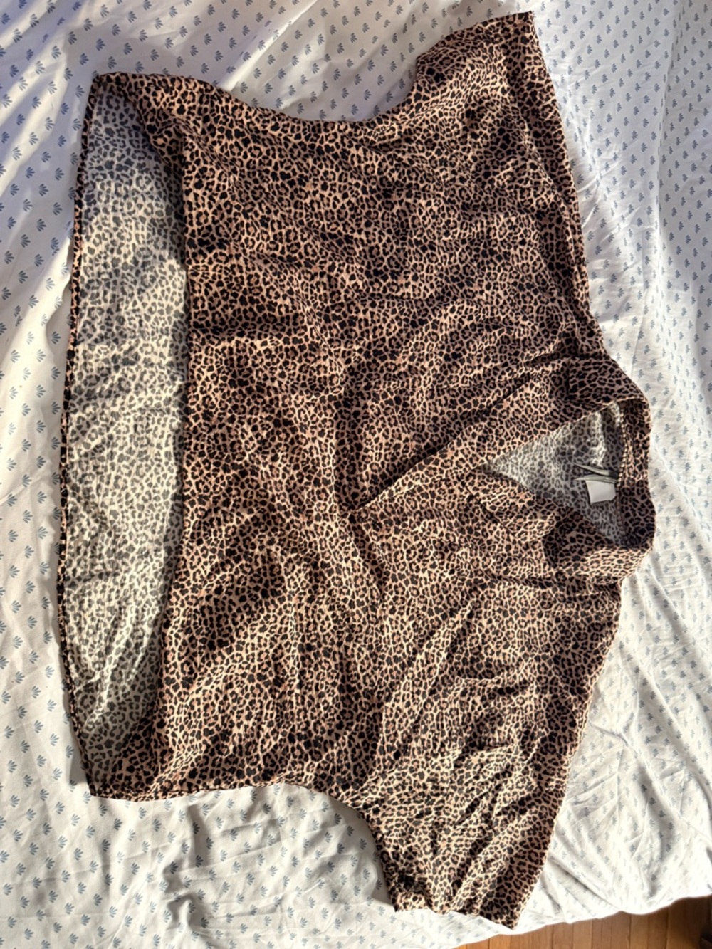 Anthropologie Leopard Print Blouse in Brown and Black